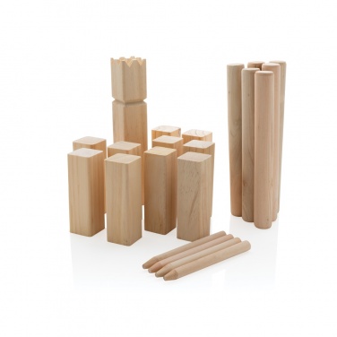 Logo trade promotional merchandise photo of: Wooden kubb set
