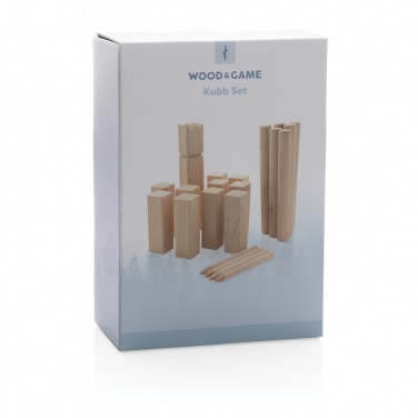 Logo trade business gift photo of: Wooden kubb set