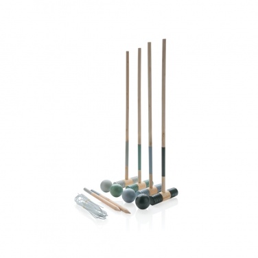 Logo trade advertising products image of: Wooden croquet set