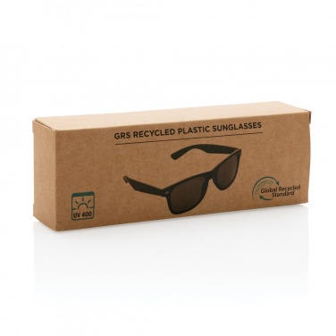 Logo trade promotional gifts picture of: GRS recycled PC plastic sunglasses