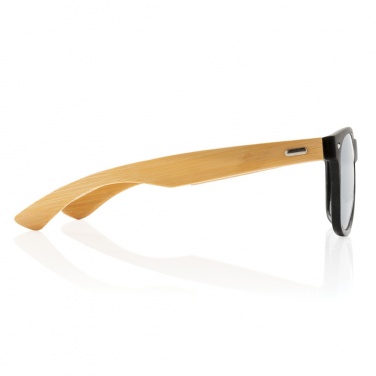 Logo trade promotional gifts image of: Bamboo and RCS recycled plastic sunglasses
