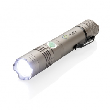 Logo trade promotional gifts picture of: Rechargeable 3W flashlight