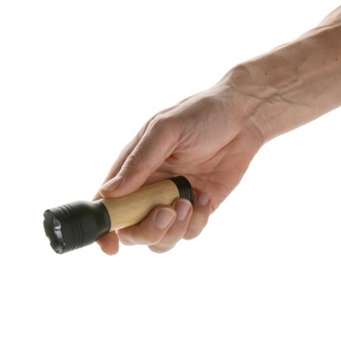 Logotrade promotional product picture of: Lucid 1W RCS certified recycled plastic & bamboo torch