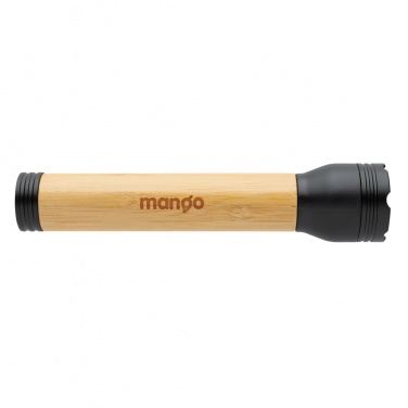 Logo trade promotional products picture of: Lucid 5W RCS certified recycled plastic & bamboo torch
