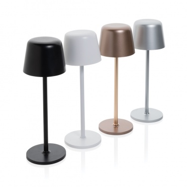 Logo trade promotional gift photo of: Zenic RCS recycled plastic USB re-chargable table lamp