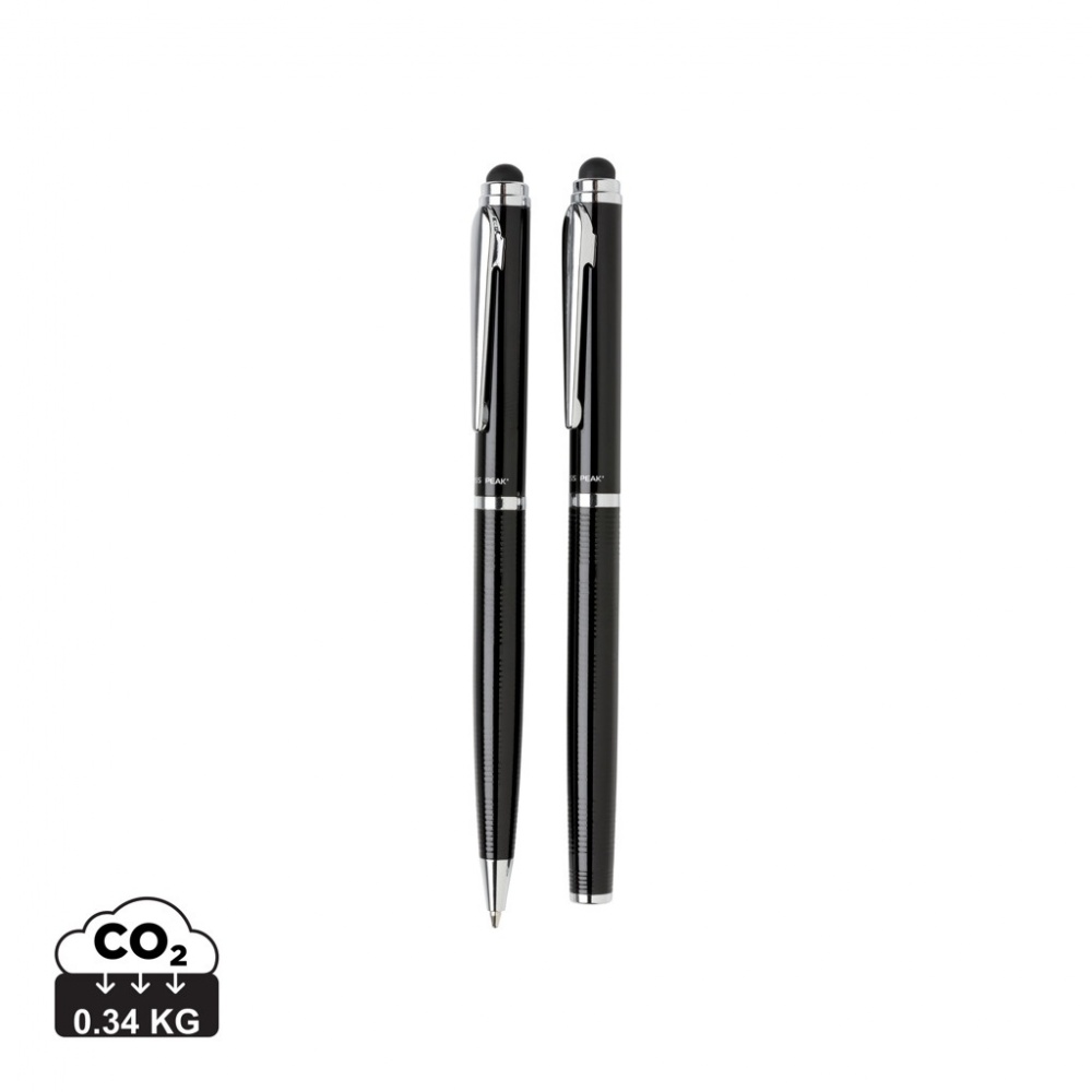 Logo trade advertising products image of: Swiss Peak deluxe pen set