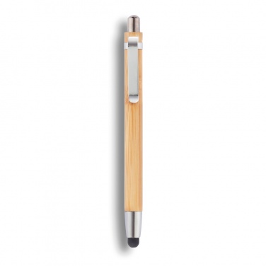Logo trade promotional merchandise image of: Bamboo stylus pen
