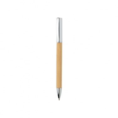 Logo trade promotional giveaways picture of: Modern bamboo pen