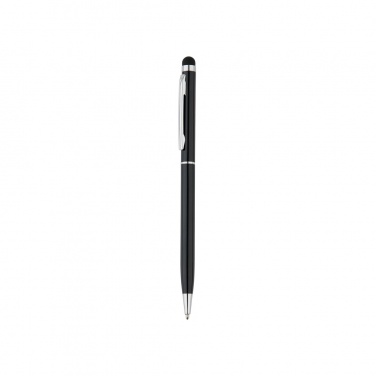 Logo trade business gifts image of: Thin metal stylus pen