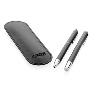 Logotrade promotional giveaway picture of: Swiss Peak deluxe pen set in PU pouch
