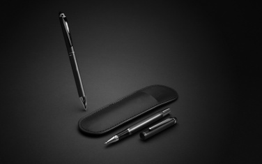 Logo trade promotional gift photo of: Swiss Peak deluxe pen set in PU pouch