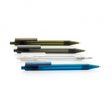 Logotrade promotional item image of: GRS RPET X8 transparent pen