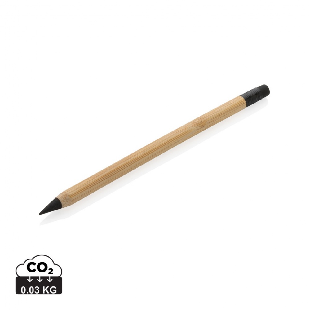 Logotrade promotional item picture of: Bamboo infinity pencil with eraser