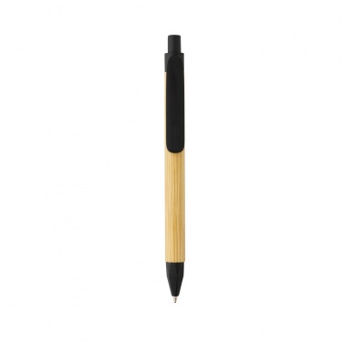 Logo trade corporate gifts image of: Write responsible recycled paper barrel pen