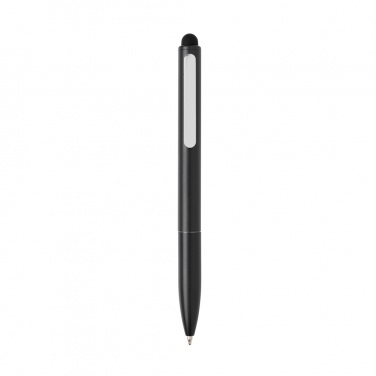 Logo trade promotional merchandise photo of: Kymi RCS certified recycled aluminium pen with stylus