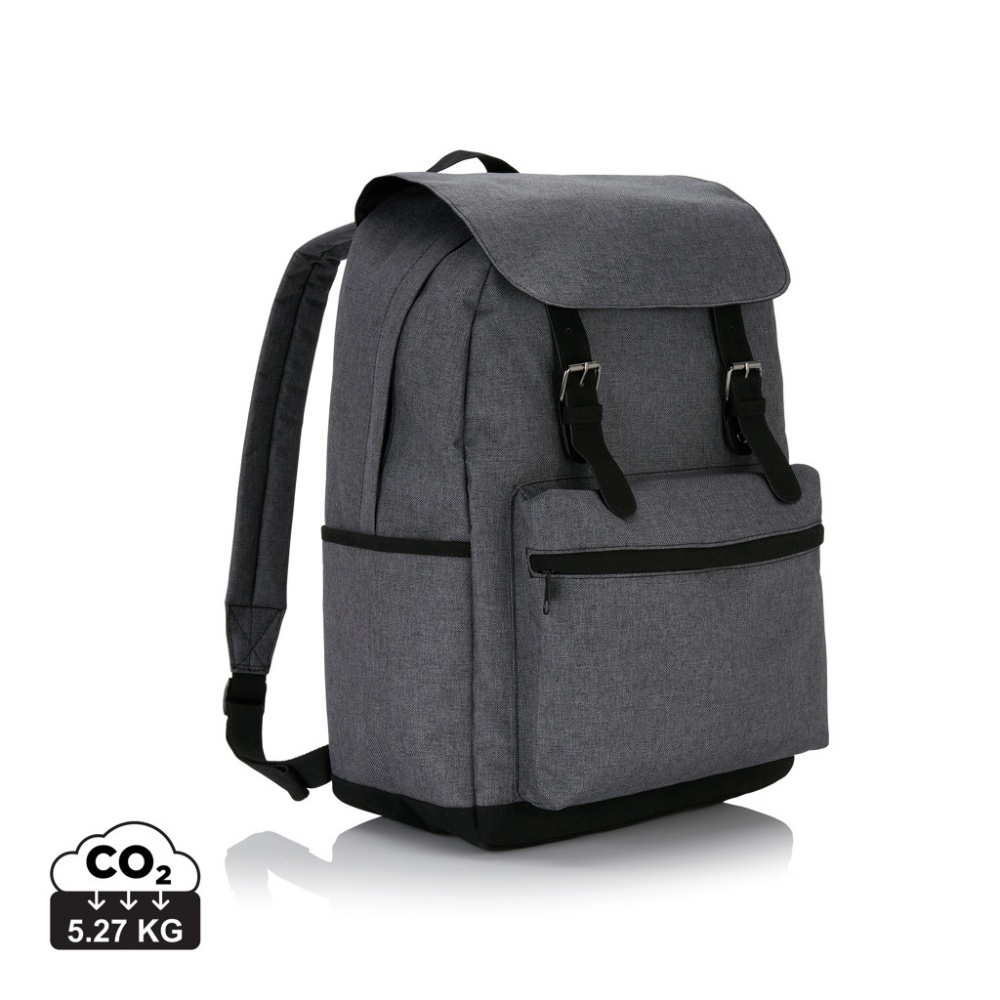Logo trade advertising products image of: Laptop backpack with magnetic buckle straps