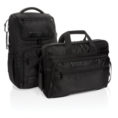 Logotrade corporate gift picture of: Swiss Peak RPET Voyager RFID 15.6" laptop bag
