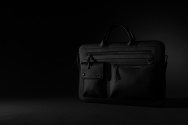 Logo trade promotional giveaways picture of: Swiss Peak GRS recycled PU 14 inch laptop bag