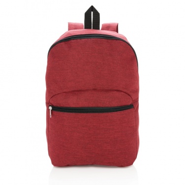 Logo trade promotional giveaways image of: Classic two tone backpack