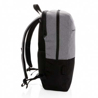 Logo trade promotional giveaways image of: Modern 15.6" USB & RFID laptop backpack PVC free
