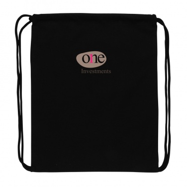 Logotrade promotional gift picture of: Impact AWARE™ recycled cotton drawstring backpack 145g