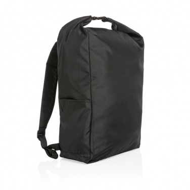 Logo trade advertising products picture of: Impact AWARE™ RPET lightweight rolltop backpack