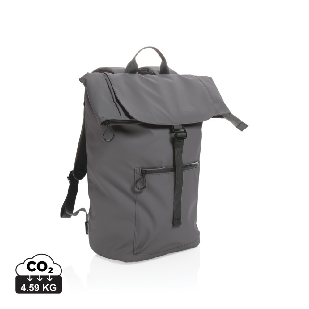 Impact AWARE™ RPET water resistant 15.6" laptop backpack, anthracite, product image