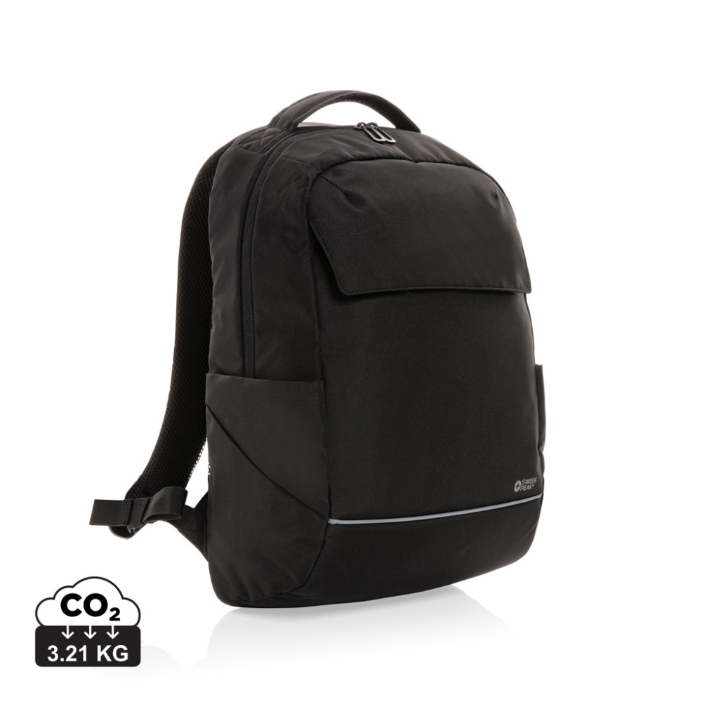 Swiss Peak Brooke AWARE™ RPET daily 15.6" laptop backpack, black, product image
