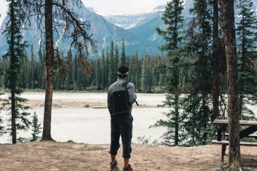 Logo trade promotional gifts image of: Swiss Peak AWARE™ anti-theft 15.6" laptop backpack