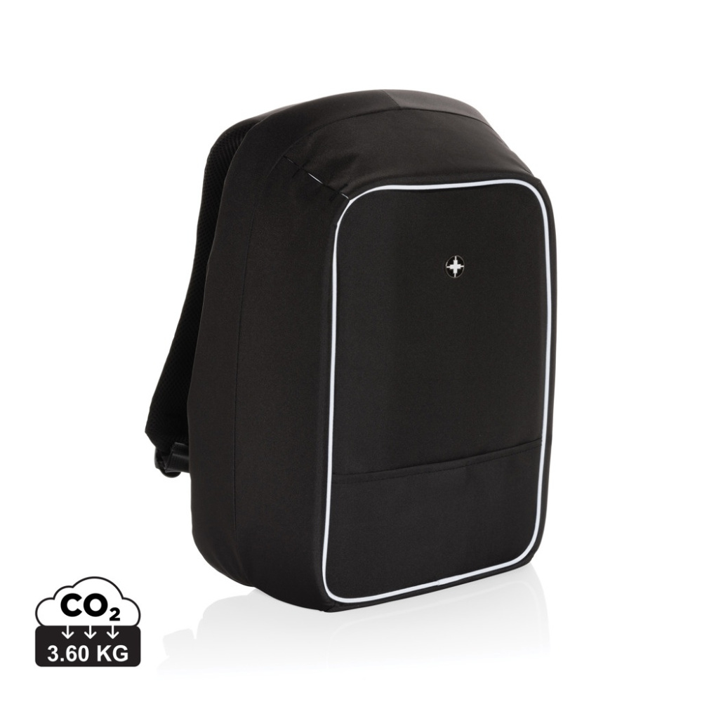 Swiss Peak AWARE™ anti-theft 15.6" laptop backpack, black, product image