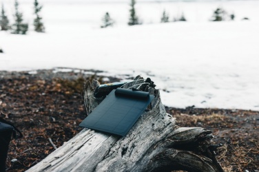 Logo trade business gift photo of: Pedro AWARE™ RPET deluxe backpack with 5W solar panel