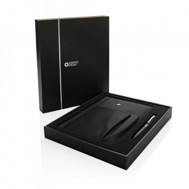 Logotrade business gift image of: Refillable notebook and pen set