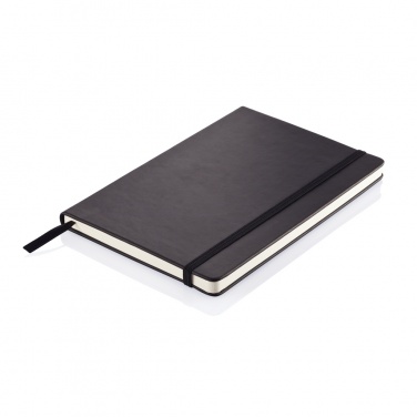 Logo trade promotional merchandise picture of: Deluxe hardcover PU A5 notebook