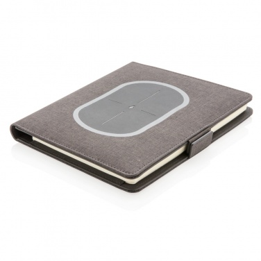 Logo trade promotional gift photo of: Air 5W wireless charging notebook cover A5