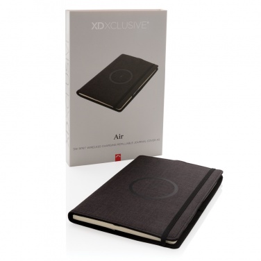 Logo trade promotional items picture of: Air 5W wireless charging refillable journal cover A5