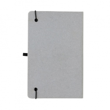 Logo trade promotional giveaways picture of: Recycled leather hardcover notebook A5