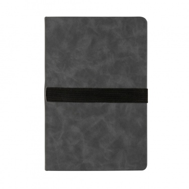 Logo trade promotional items image of: Deluxe hardcover PU notebook A5 with phone and pen holder