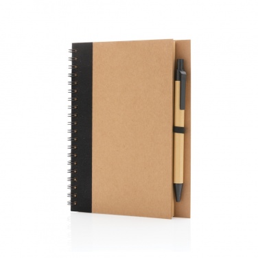 Logotrade promotional giveaways photo of: Kraft spiral notebook with pen