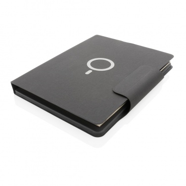 Logo trade corporate gift photo of: Artic Magnetic 10W wireless charging A4 portfolio