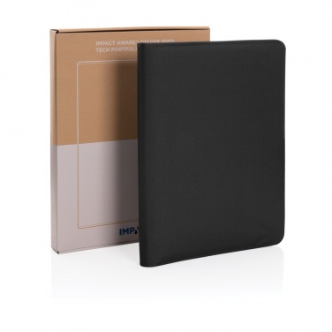 Logo trade business gifts image of: Impact Aware™ deluxe 300D tech portfolio with zipper