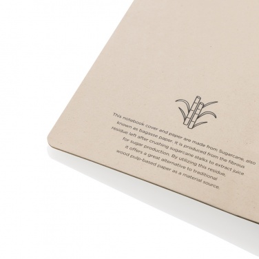 Logo trade promotional gifts image of: Stylo Sugarcane paper A5 Notebook