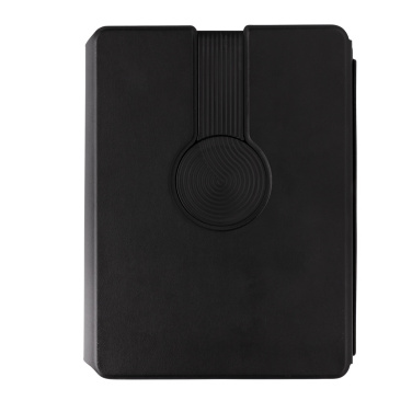 Logo trade promotional products picture of: Swiss Peak RCS rePU notebook with 2-in-1 wireless charger