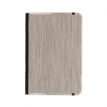 Logo trade promotional gift photo of: Treeline A5 wooden cover deluxe notebook