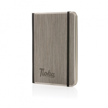 Logotrade promotional products photo of: Treeline A5 wooden cover deluxe notebook