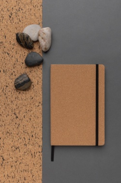 Logo trade advertising product photo of: Stoneleaf A5 cork and stonepaper notebook