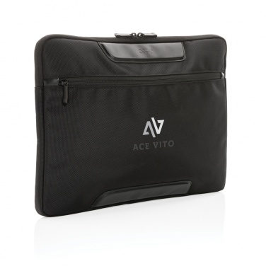 Logotrade promotional merchandise image of: Swiss Peak AWARE™ RPET Voyager 15.6" laptop sleeve