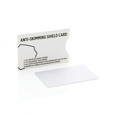 Logo trade business gifts image of: Anti-skimming RFID shield card with active jamming chip