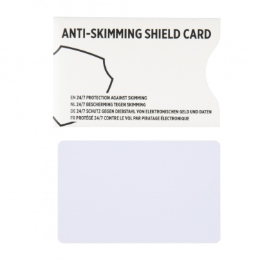 Logo trade promotional giveaways picture of: Anti-skimming RFID shield card with active jamming chip