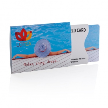 Logotrade promotional giveaway image of: Anti-skimming RFID shield card with active jamming chip