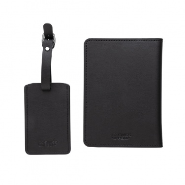 Logo trade corporate gift photo of: Swiss Peak GRS recycled PU travel gift set